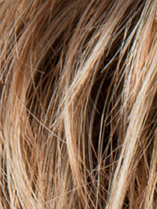 LIGHT BERNSTEIN ROOTED 27.20.12 | Light Auburn, Light Honey Blonde, and Light Reddish Brown blend and Dark Roots