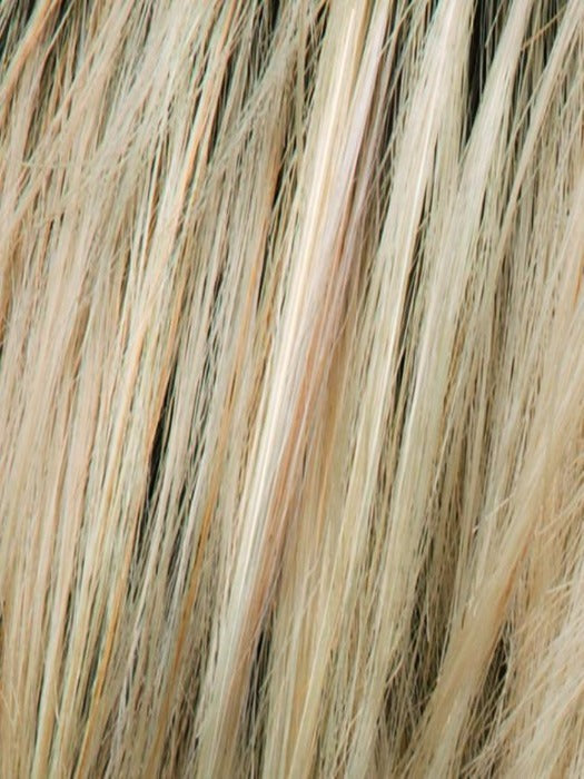 CHAMPAGNE ROOTED - 22.16.25 | Light Beige Blonde, Medium Honey Blonde, and Platinum Blonde Blend with Dark Roots