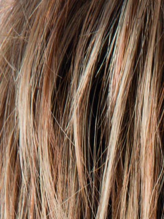 LIGHT BERNSTEIN ROOTED 27.26.12 | Light Brown base with subtle Light Honey Blonde and Light Butterscotch Blonde highlights and Dark Roots