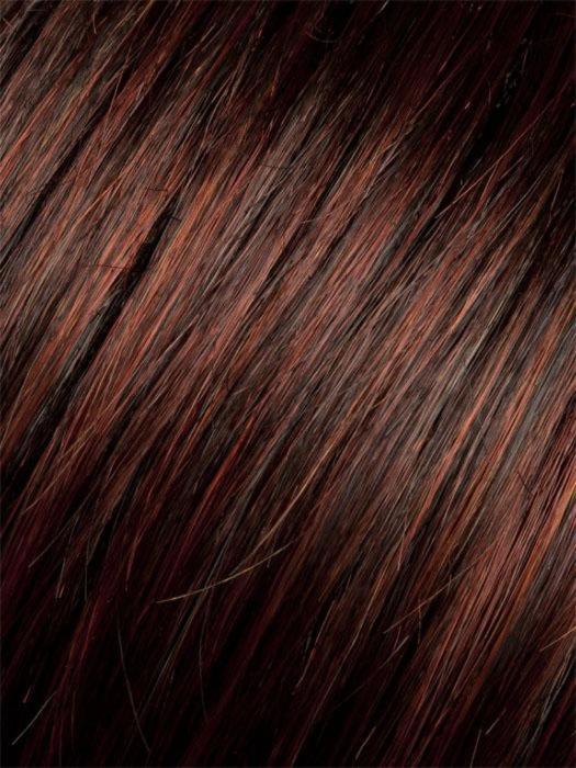 FLAME ROOTED 132.133.6 | Dark Burgundy Red, Bright Cherry Red, and Dark Auburn blend with Dark Roots