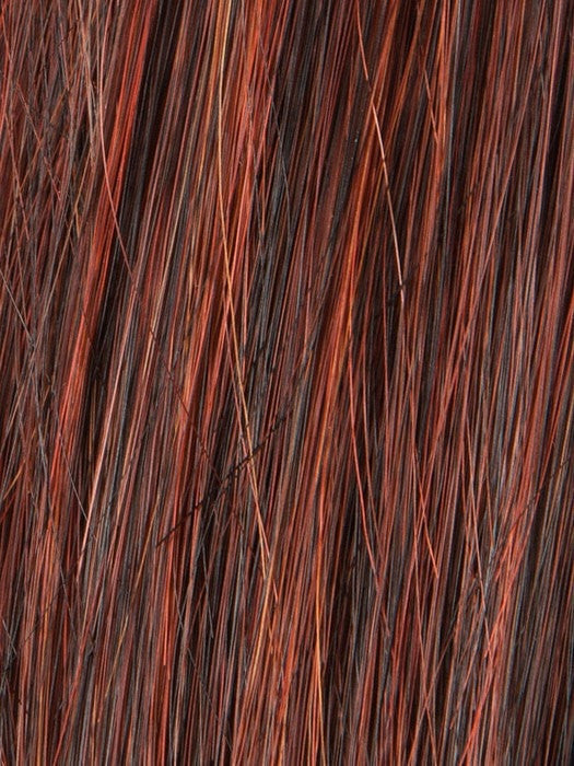 HOT CHILLI MIX 130.4 | Bright Copper Red and Medium Burgundy Red Blend with Medium to Dark Brown Roots