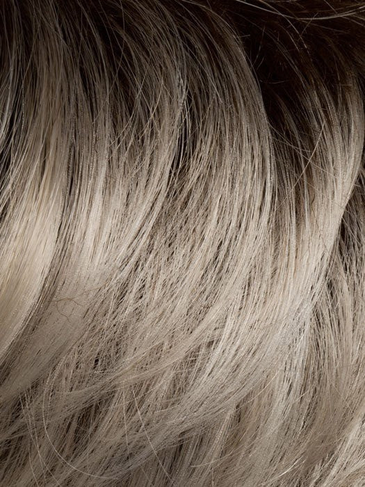 LIGHT CHAMPAGNE ROOTED 23.25.26 | Platinum Blonde, Light Golden Blonde, Light Ash Blonde blend and Dark Roots