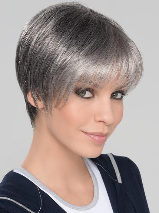 SEVEN SUPER by ELLEN WILLE in SALT-PEPPER-MIX | Light Natural Brown with 75% Gray, Medium Brown with 70% Gray and Pure White Blend