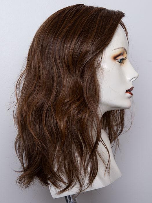 CHOCOLATE ROOTED 830.27.6 | Medium to Dark Brown base with Light Reddish Brown highlights and Dark Roots
