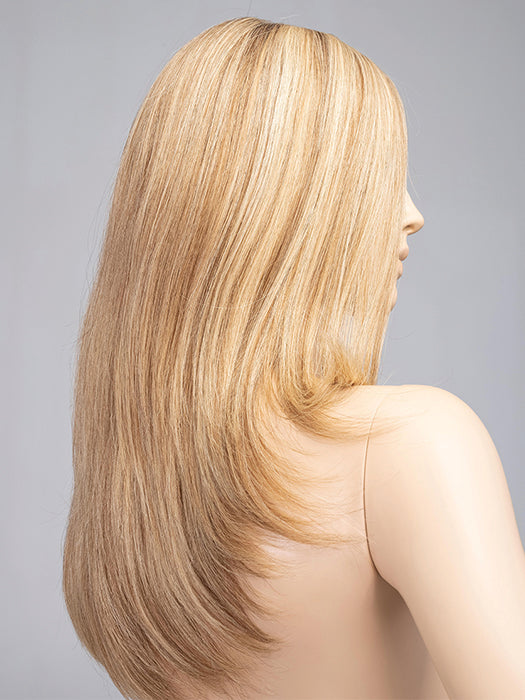 CHAMPAGNE ROOTED 22.26.25 | Light Beige Blonde, Medium Honey Blonde, and Platinum Blonde blend with Dark Roots