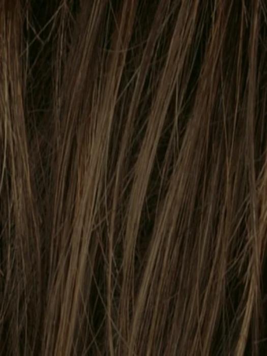 DARK NOUGAT MIX 12.8.6 | Light golden Brown base blended with med & dark brown and Rooted with Dark brown tone