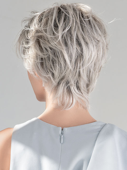 SATIN by ELLEN WILLE in SILVER-BLONDE-ROOTED 60.1001.2 | Medium Honey Blonde, Light Ash Blonde, and Lightest Reddish Brown blend with Dark Roots