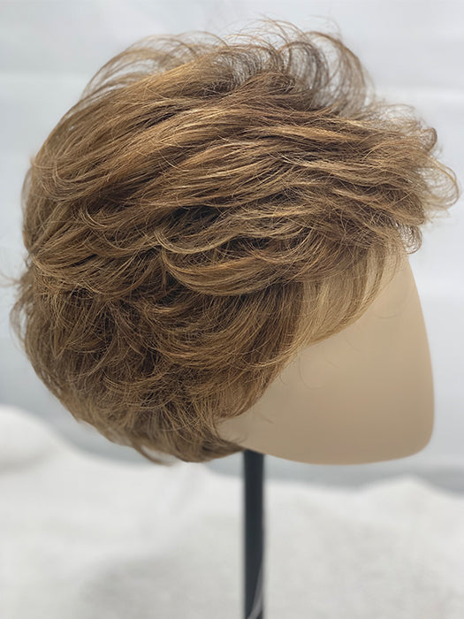 NOELLE MONO by ELLEN WILLE in MOCCA ROOTED | Medium Brown, Light Brown, and Light Auburn Blend with Dark Roots