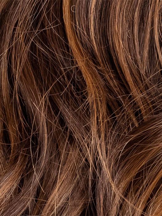 CHOCOLATE ROOTED 830.6.27 | Medium to Dark Brown base with Light Reddish Brown highlights and Dark Roots