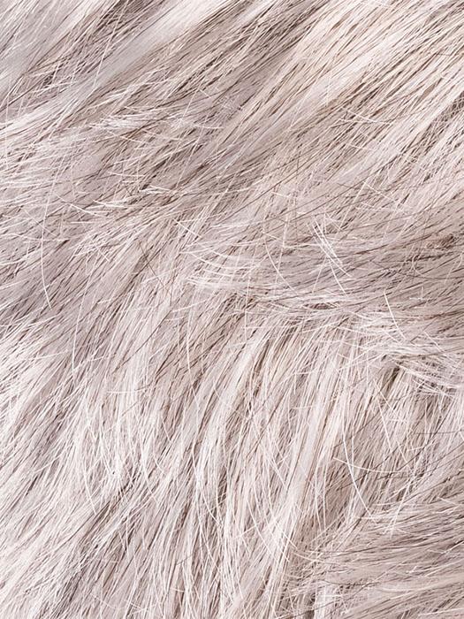 DARK SNOW ROOTED 56.60.48 | Pure Silver White with 10% Medium Brown & Silver White with 5% Light Brown blend with a dark root