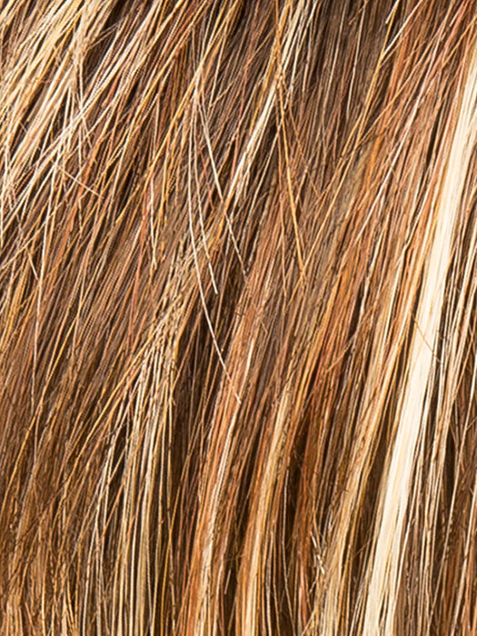 TOBACCO LIGHTED 8.27.22 | Medium Brown base with Light Golden Blonde highlights and Light Auburn lowlights