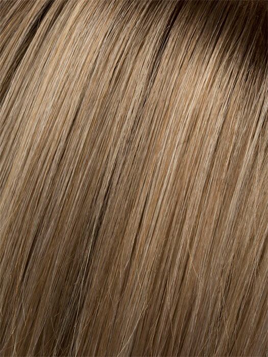 CHAMPAGNE ROOTED 22.26.16 | Light Beige Blonde, Medium Honey Blonde, and Platinum Blonde blend with Dark Roots