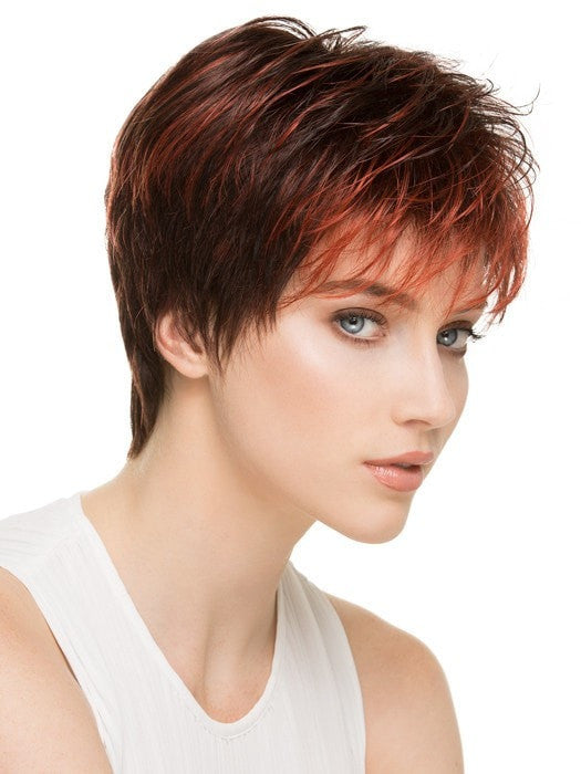 Color Flame Mix = Dark Burgundy Red, Bright Cherry Red, and Dark Auburn blend | Scape by Ellen Wille