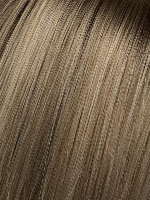 CHAMPAGNE ROOTED 22.25.26 | Light Beige Blonde,  Medium Honey Blonde, and Platinum Blonde blend with Dark Roots