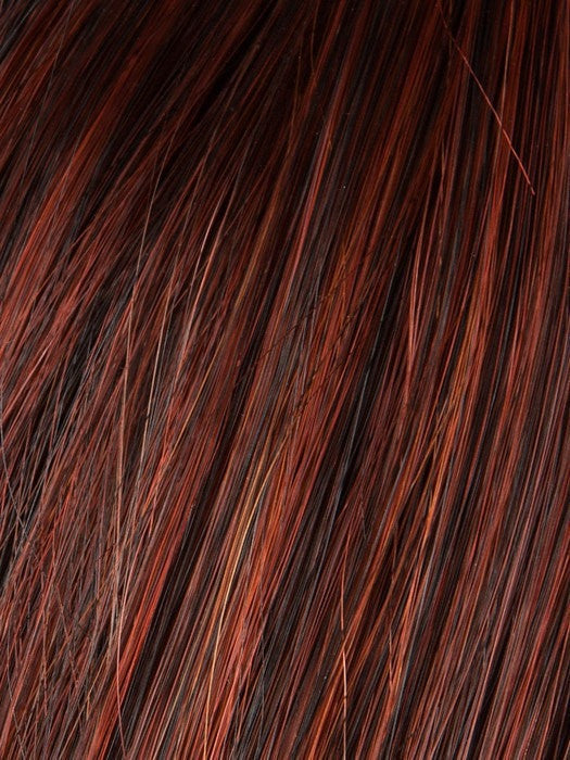 HOT-CHILLI-ROOTED 132.133.6 | Bright Copper Red and Medium Burgundy Red Blend with Medium to Dark Brown Roots