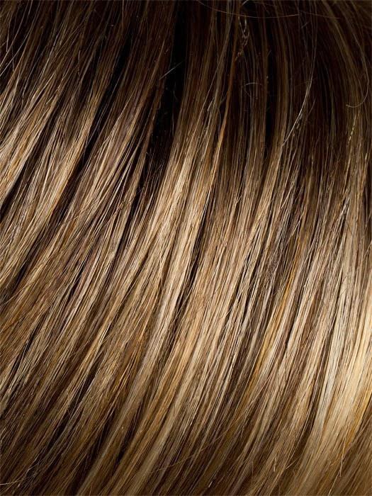 BERNSTEIN ROOTED 12.26.19 | Light Brown base with subtle Light Honey Blonde and Light Butterscotch Blonde highlights and Dark Roots