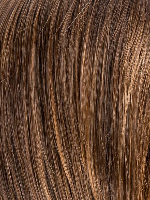 CHOCOLATE ROOTED 830.6 | Medium to Dark Brown base with Light Reddish Brown highlights and Dark Roots