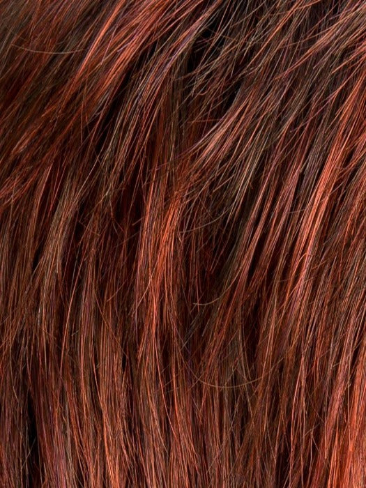 HOT FLAME ROOTED 132.133.6 | Bright Cherry Red and Dark Burgundy mix with Dark Roots