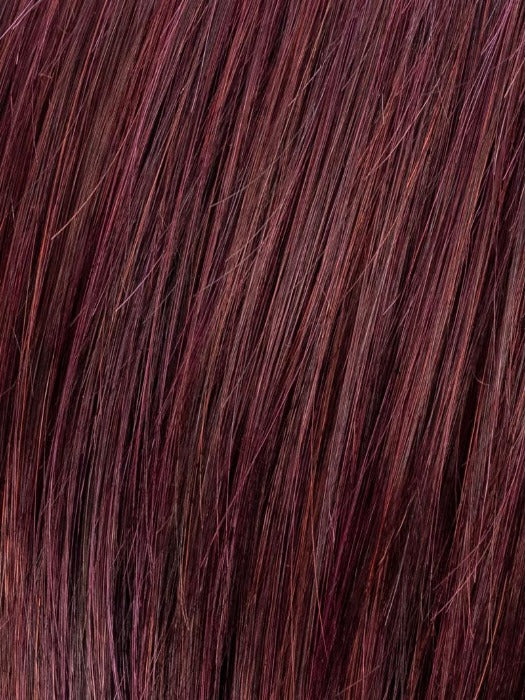 AUBERGINE-MIX 133.131 | Darkest Brown with hints of Plum at base and Bright Cherry Red and Dark Burgundy Highlights