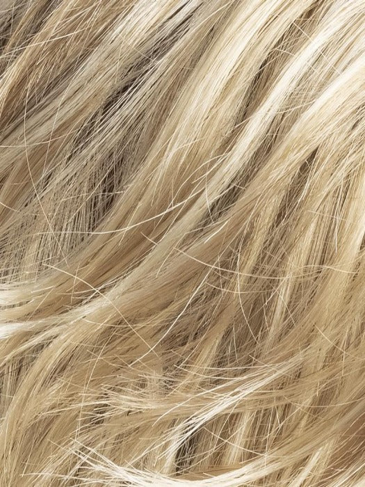 CHAMPAGNE ROOTED 22.25.26 | Light Beige Blonde, Medium Honey Blonde, and Platinum Blonde blend with Dark Roots