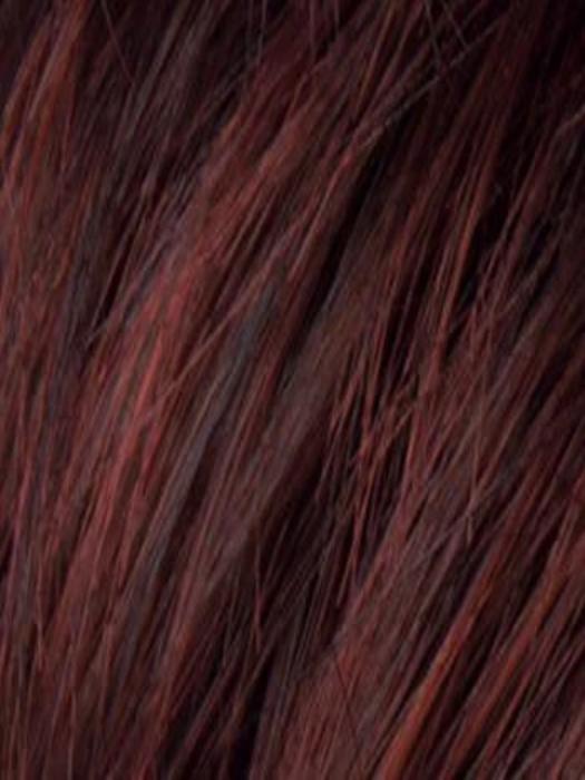 AUBERGINE MIX 131.133.132 | Darkest Brown with hints of Plum at base and Bright Cherry Red and Dark Burgundy Highlights