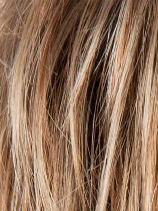 LIGHT BERNSTEIN ROOTED 12.26.27  | Light Auburn, Light Honey Blonde, and Light Reddish Brown blend and Dark Roots