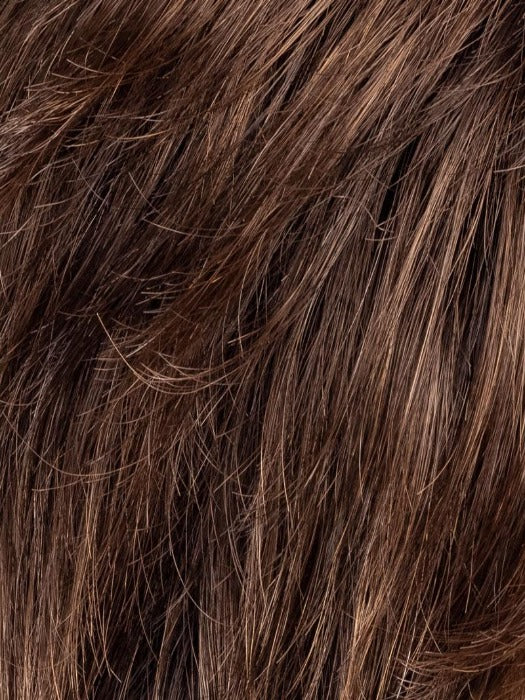 CHOCOLATE-ROOTED 6.830 | Medium to Dark Brown base with Light Reddish Brown highlights and Dark Roots