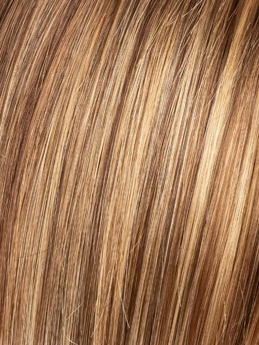 LIGHT BERNSTEIN ROOTED 12.26.27 | Light Auburn, Light Honey Blonde, and Light Reddish Brown blend and Dark Roots