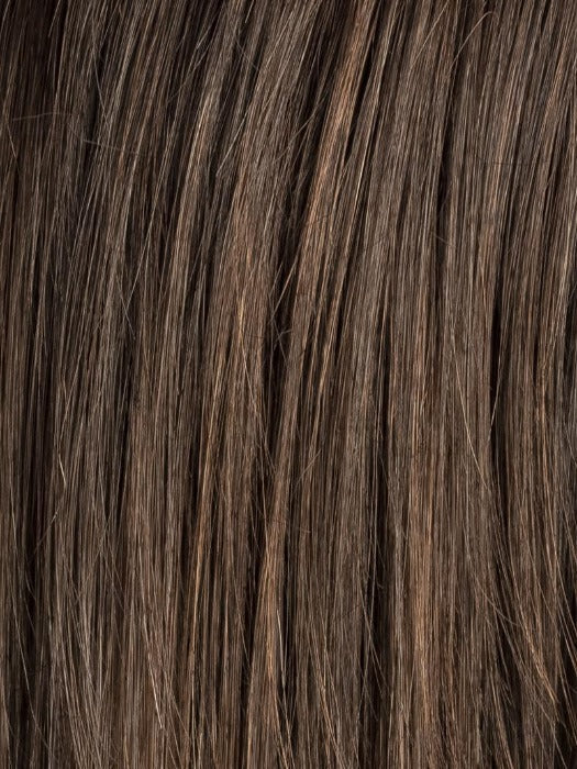 DARK CHOCOLATE ROOTED 4.33.2 | Dark Brown base with Light Reddish Brown highlights with Dark Roots