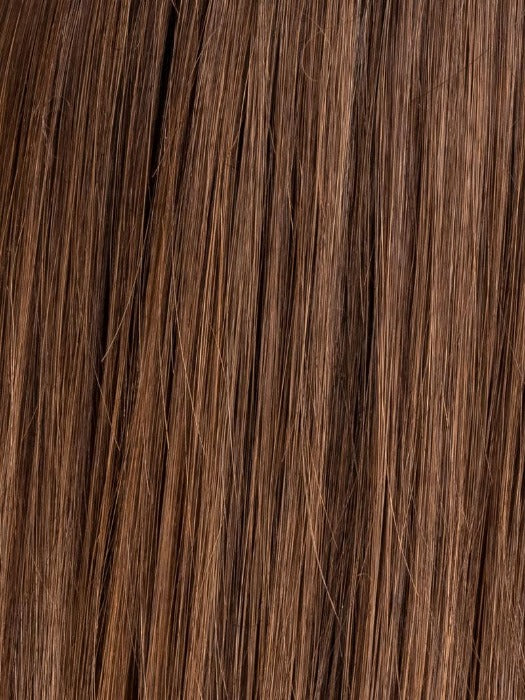 CHOCOLATE-ROOTED 6.30.8 | Medium to Dark Brown base with Light Reddish Brown highlights and Dark Roots