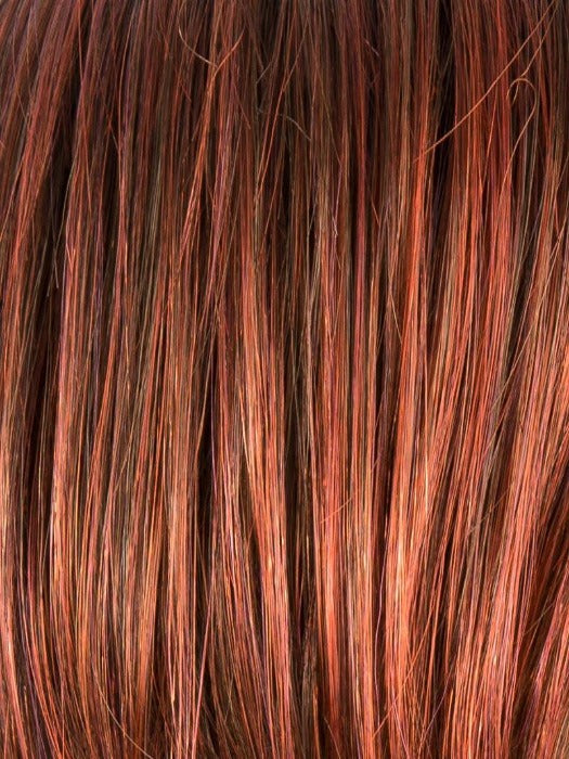 HOT FLAME ROOTED - 132.133.6 | Bright Cherry Red and Dark Burgundy mix with Dark Roots