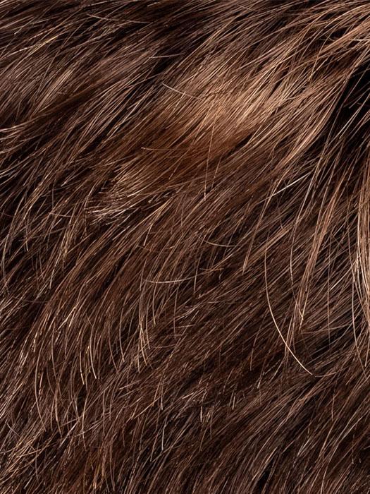 CHOCOLATE ROOTED | Medium to Dark Brown base with Light Reddish Brown highlights and Dark Roots