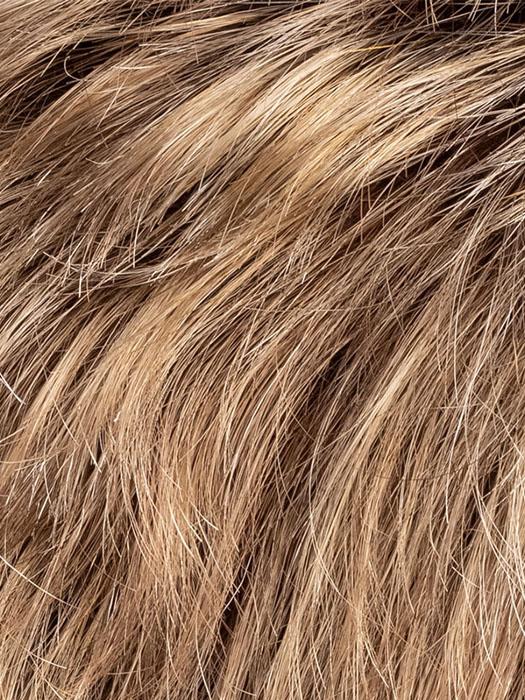 BERNSTEIN ROOTED | Light Brown base with subtle Light Honey Blonde and Light Butterscotch Blonde highlights and Dark Roots