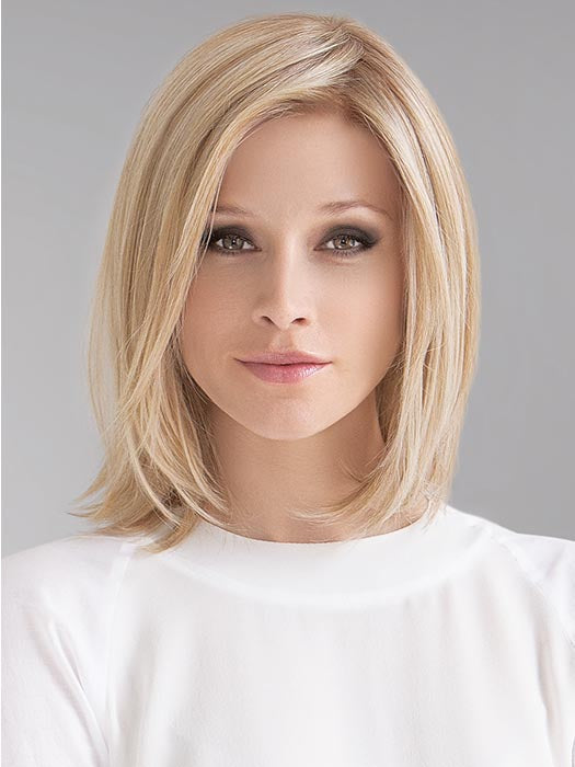 CATCH by ELLEN WILLE in CHAMPAGNE ROOTED | Med Beige Blonde,  Medium Gold Blonde, and Lightest Blonde blend with Darker Roots