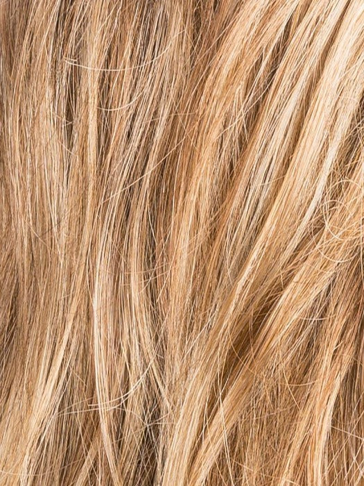 LIGHT BERNSTEIN ROOTED - 20.27.12 | Light Auburn, Light Honey Blonde, and Light Reddish Brown blend and Dark Roots